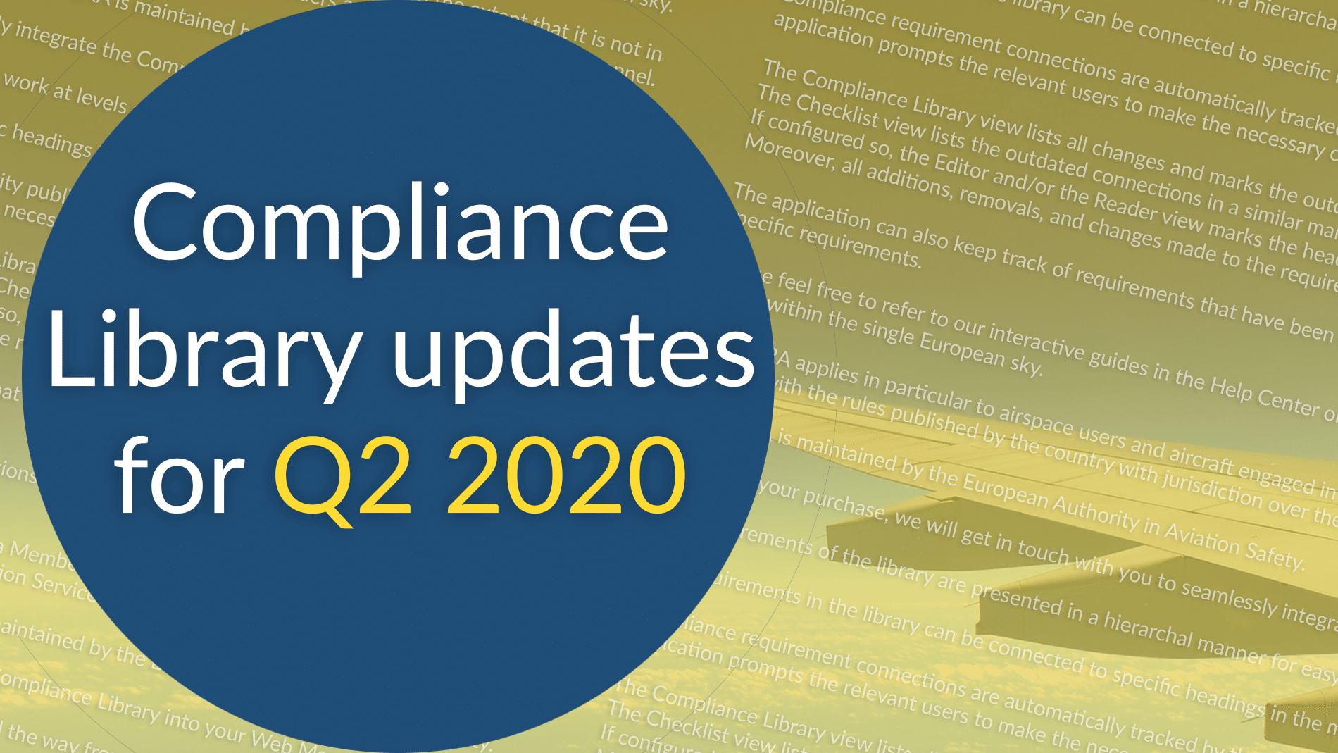 Compliance Updates Q2 2020 Web Manuals